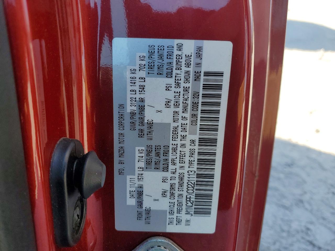 2012 MAZDA MX5