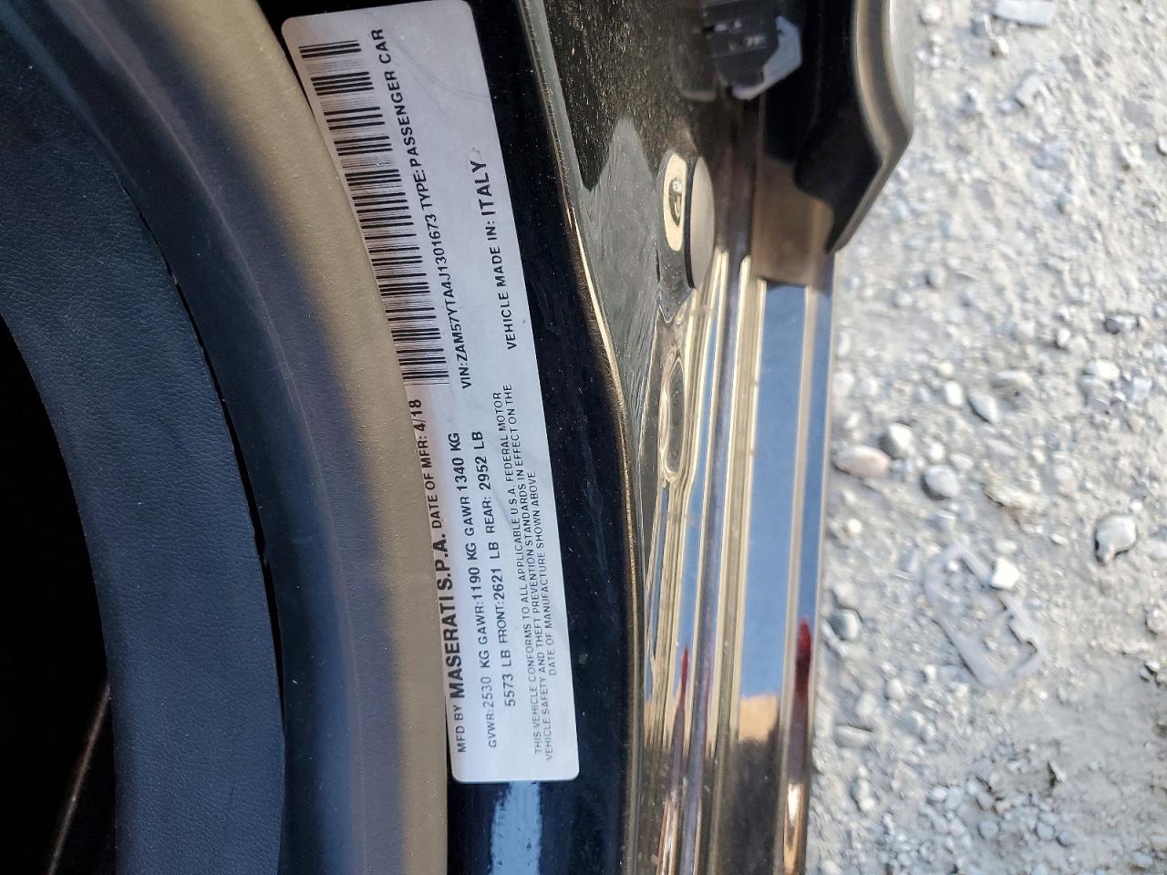 2018 MASERATI ALL OTHER
