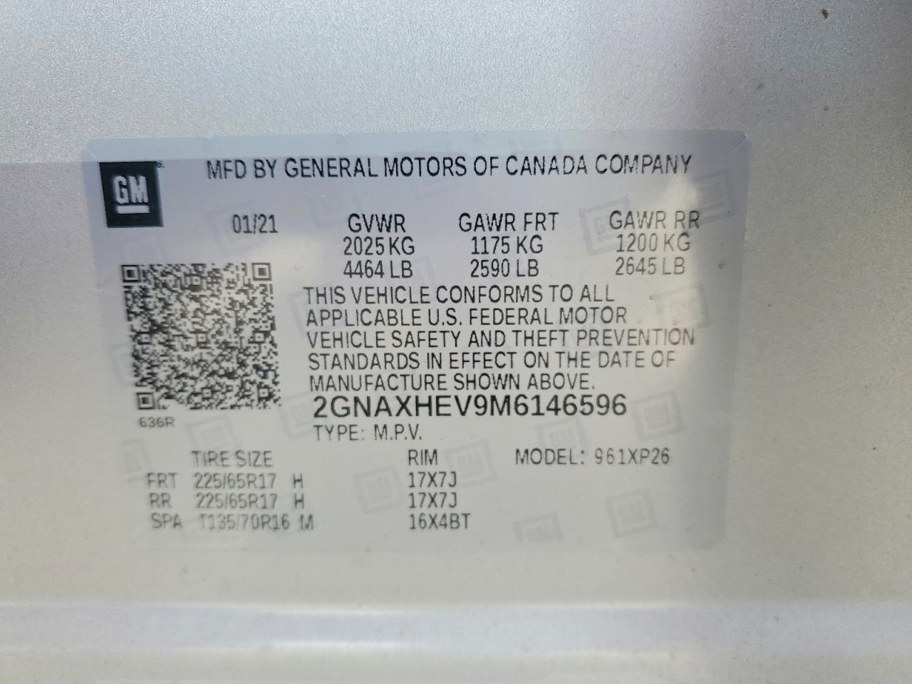 2021 CHEVROLET EQUINOX