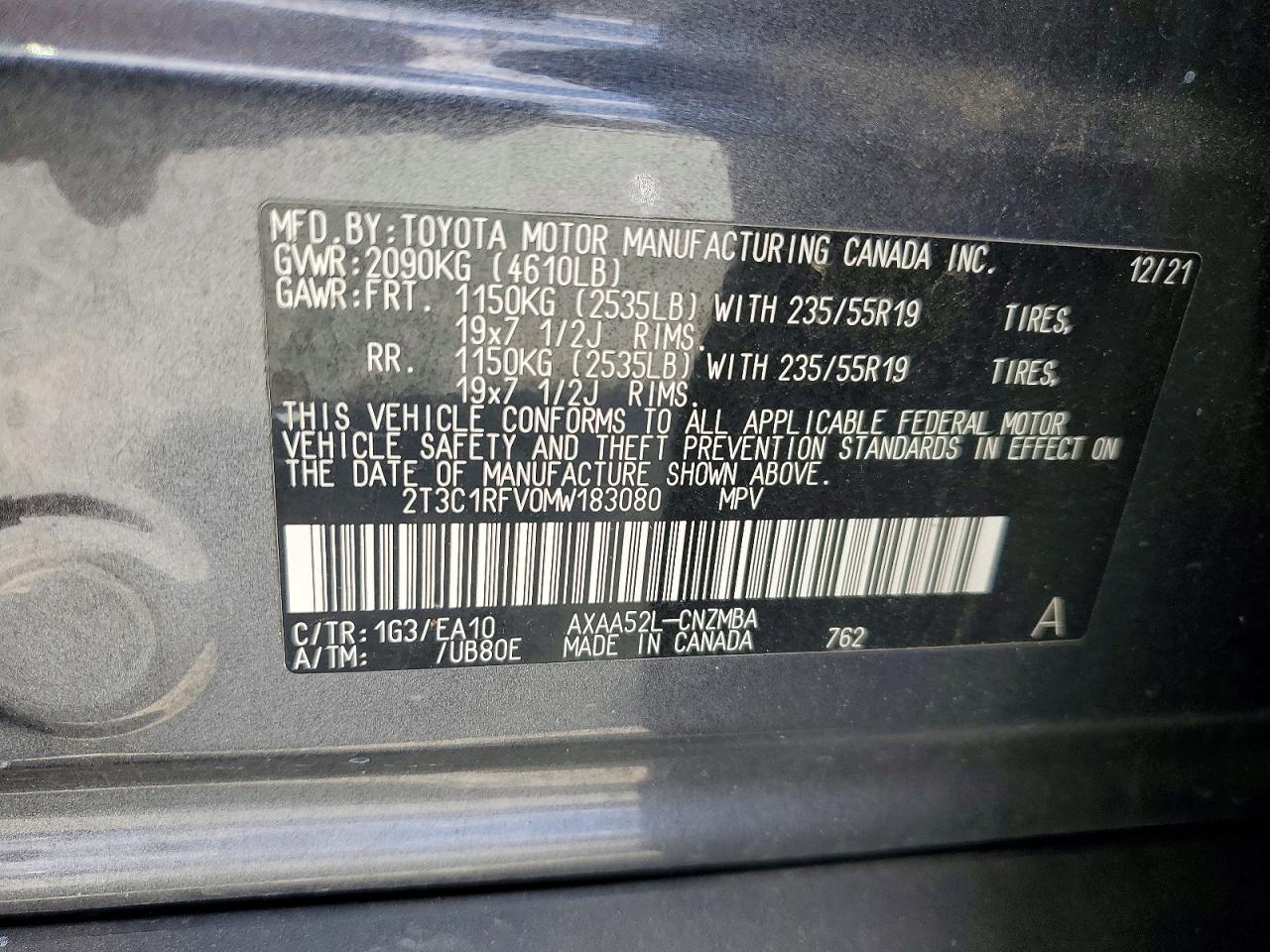 2021 TOYOTA RAV4