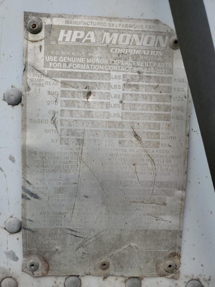 2001 MONON UNKNOWN