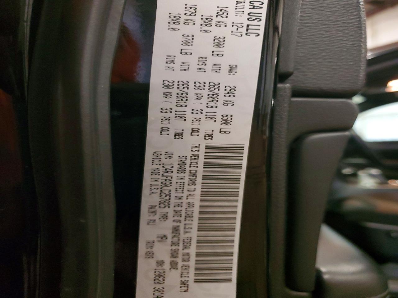 2018 JEEP GRAND CHER