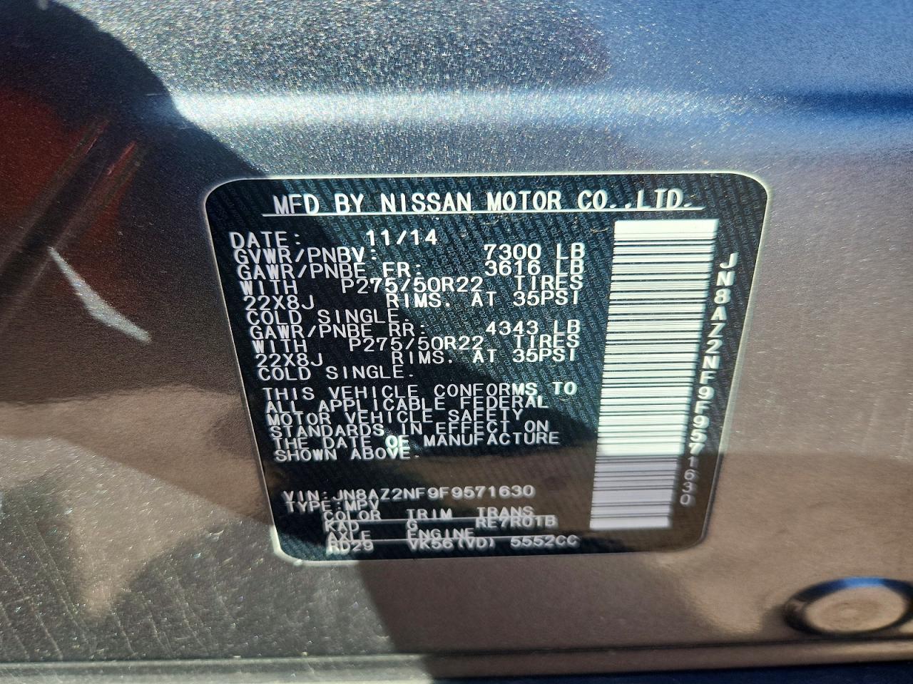 2015 INFINITI QX80