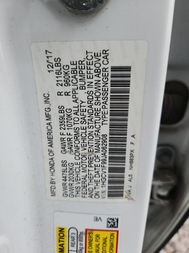 2018 HONDA ACCORD