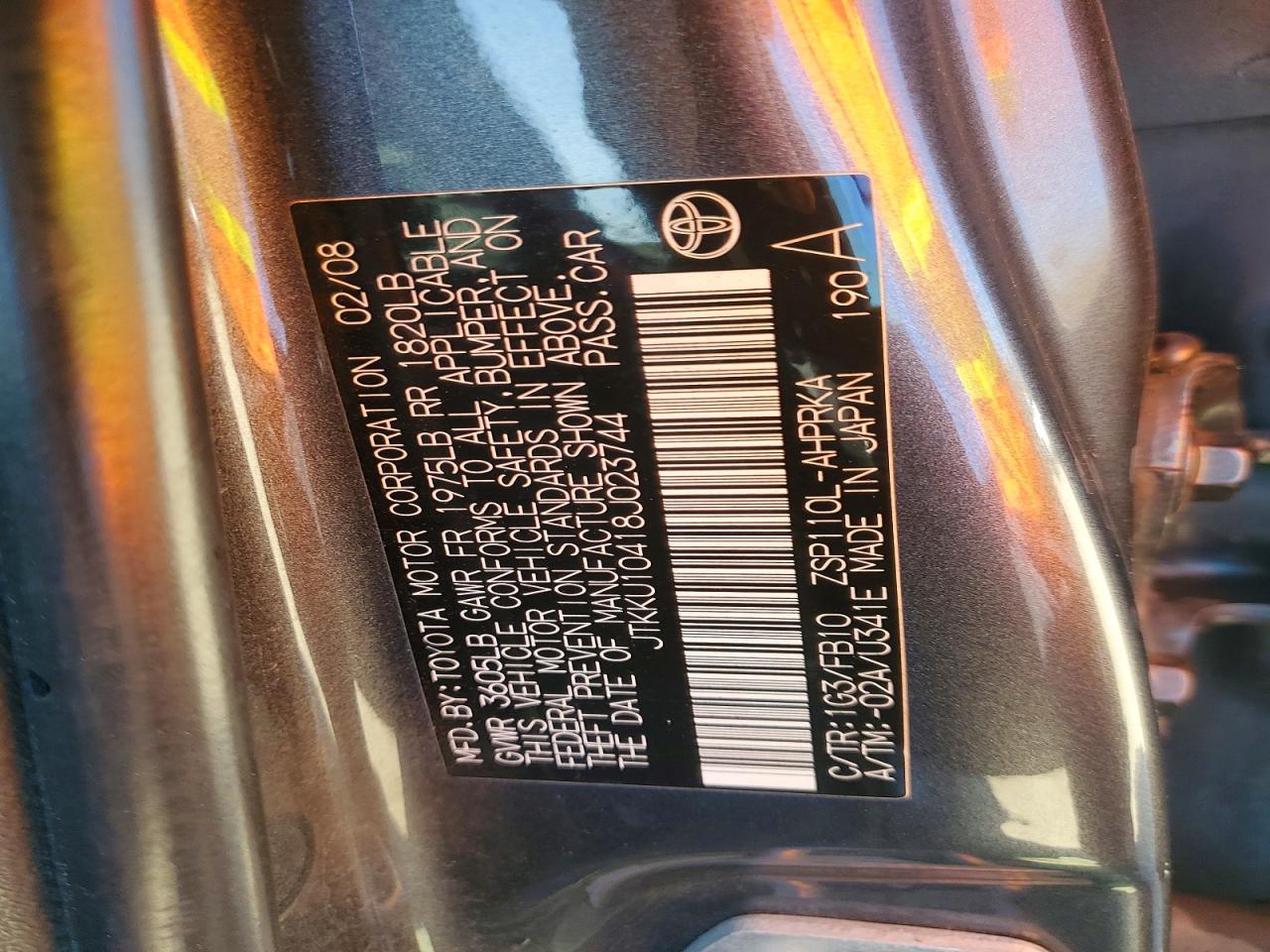 2008 SCION XD