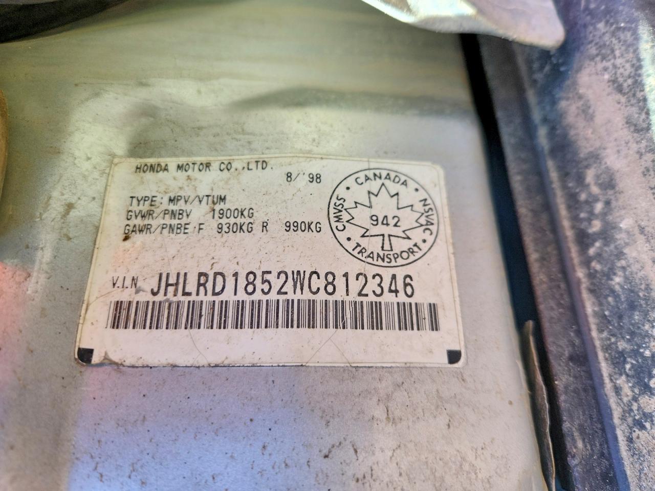 1998 HONDA CRV