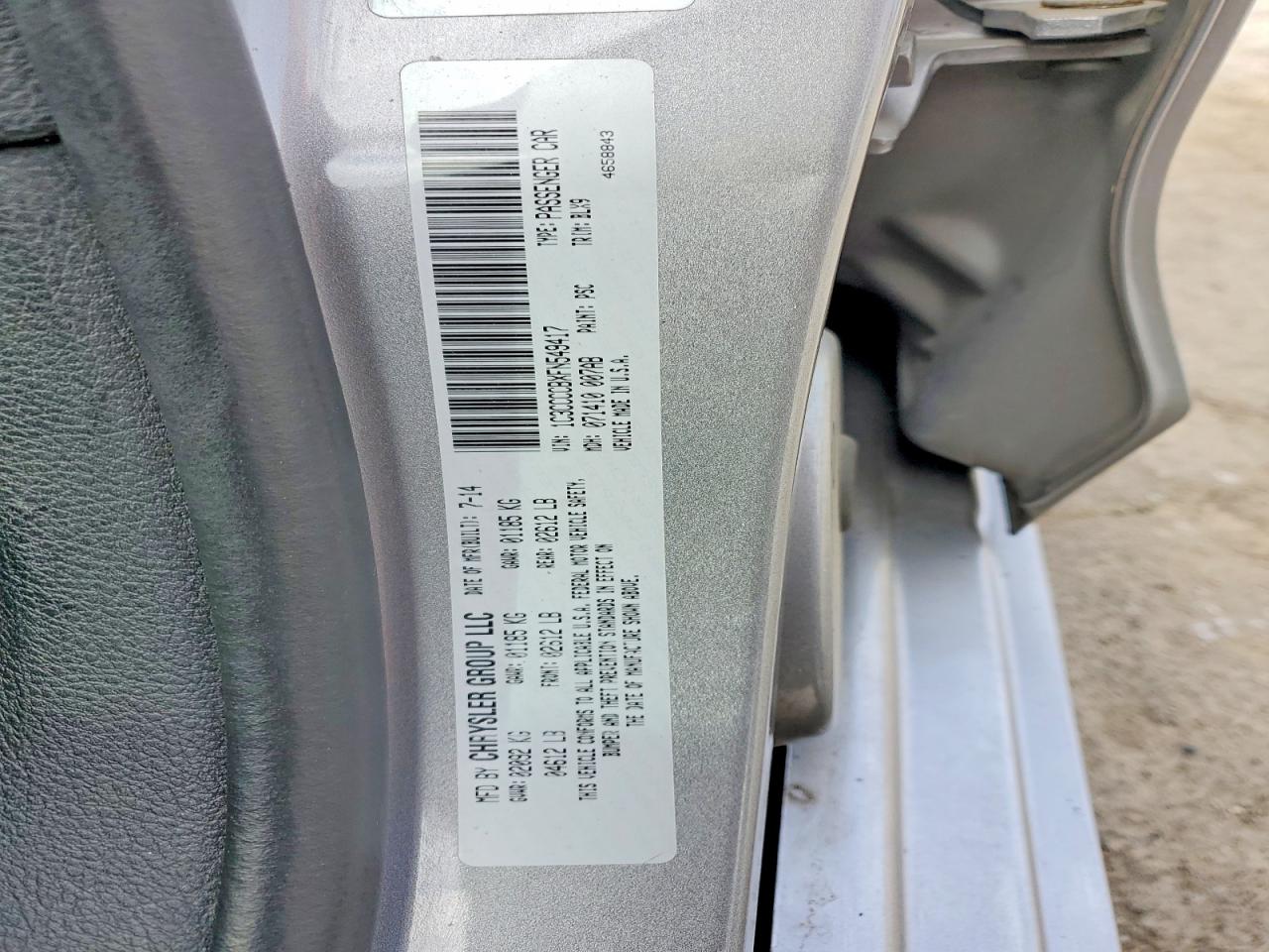 2015 CHRYSLER 200