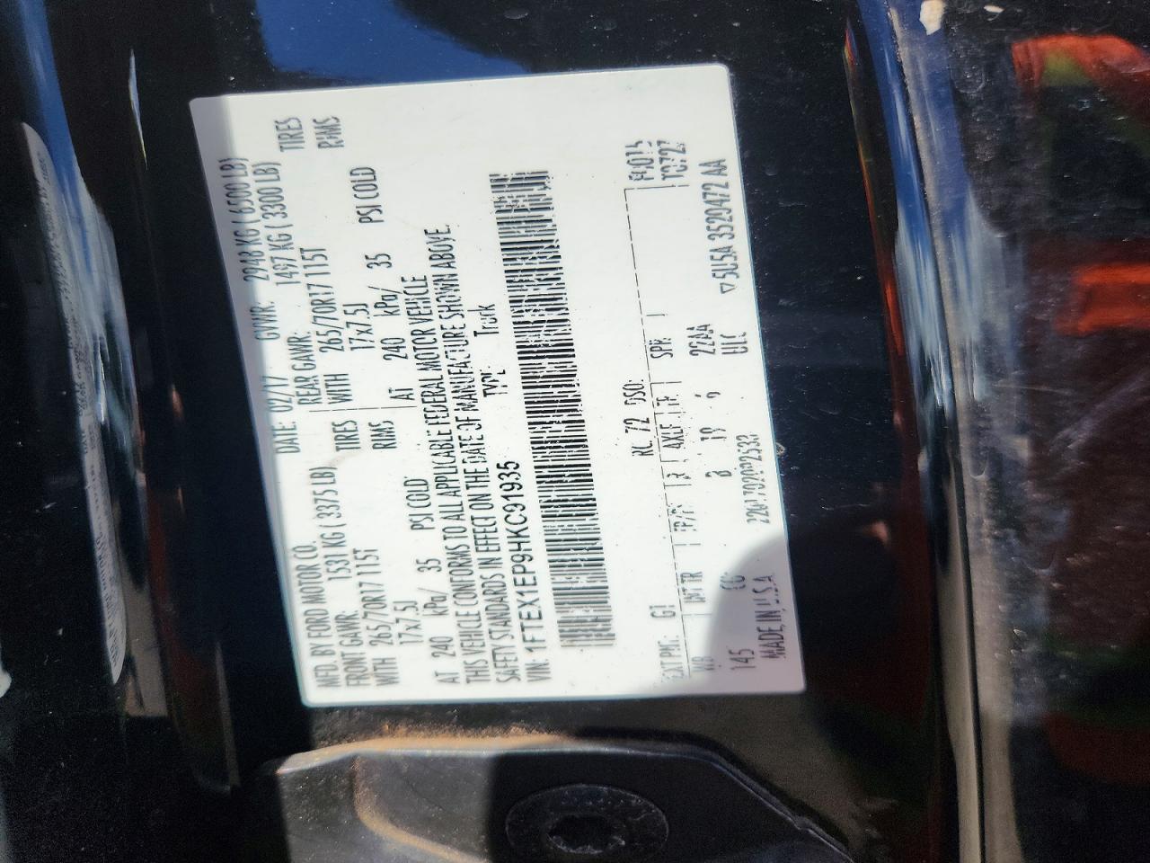 2017 FORD F150