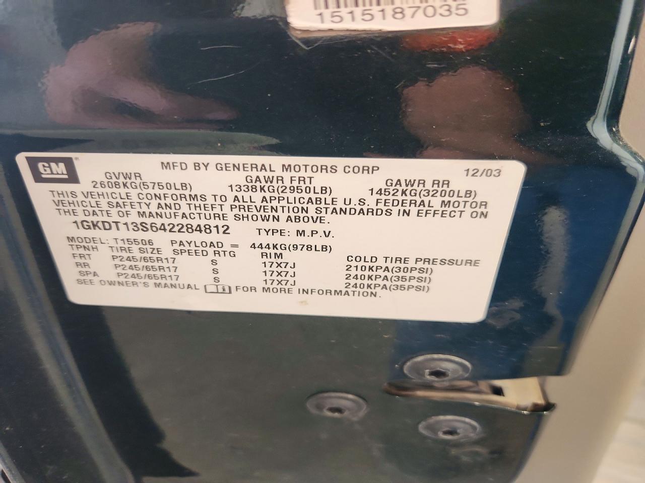 2004 GMC ENVOY