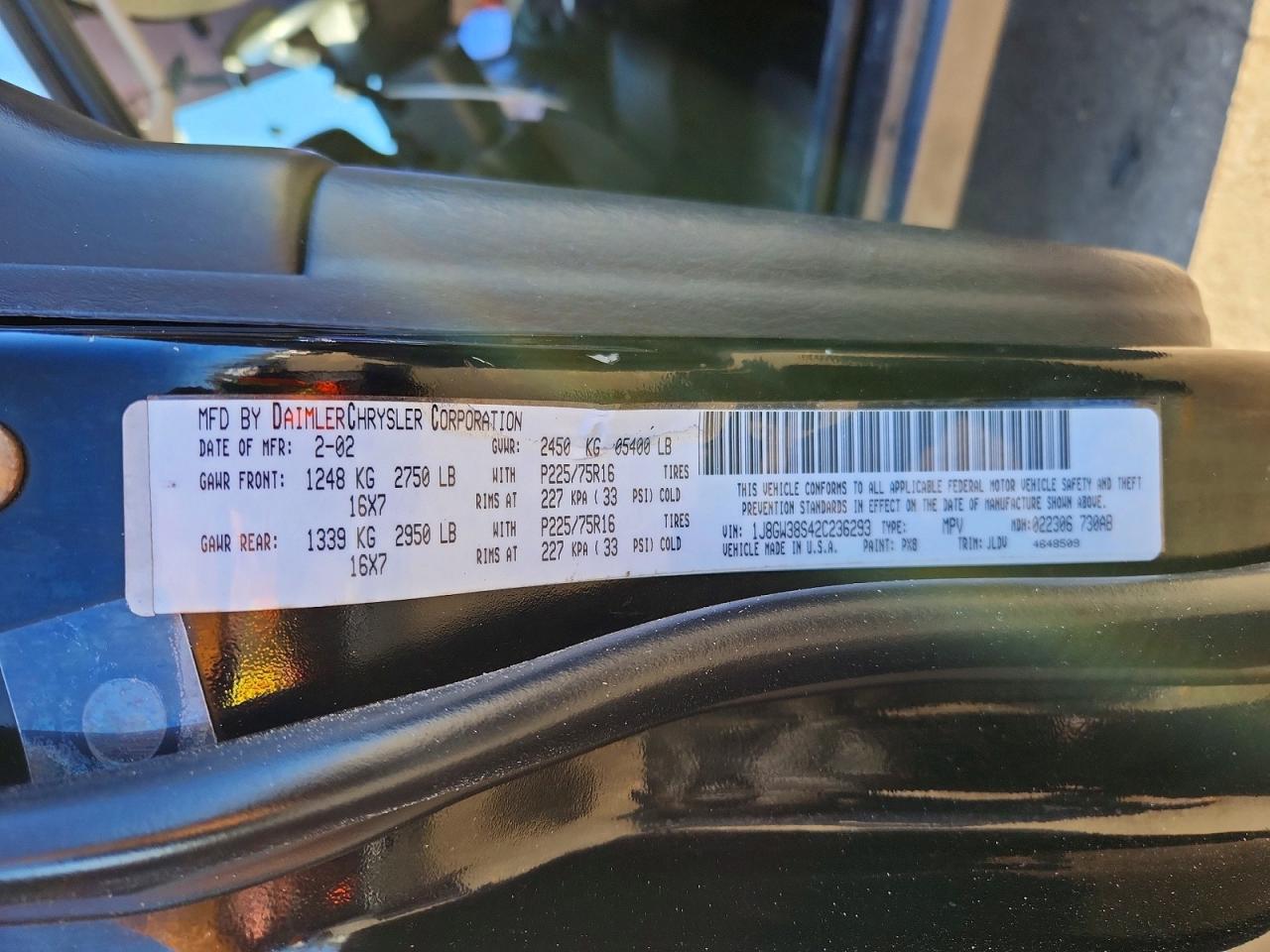 2002 JEEP GRAND CHER