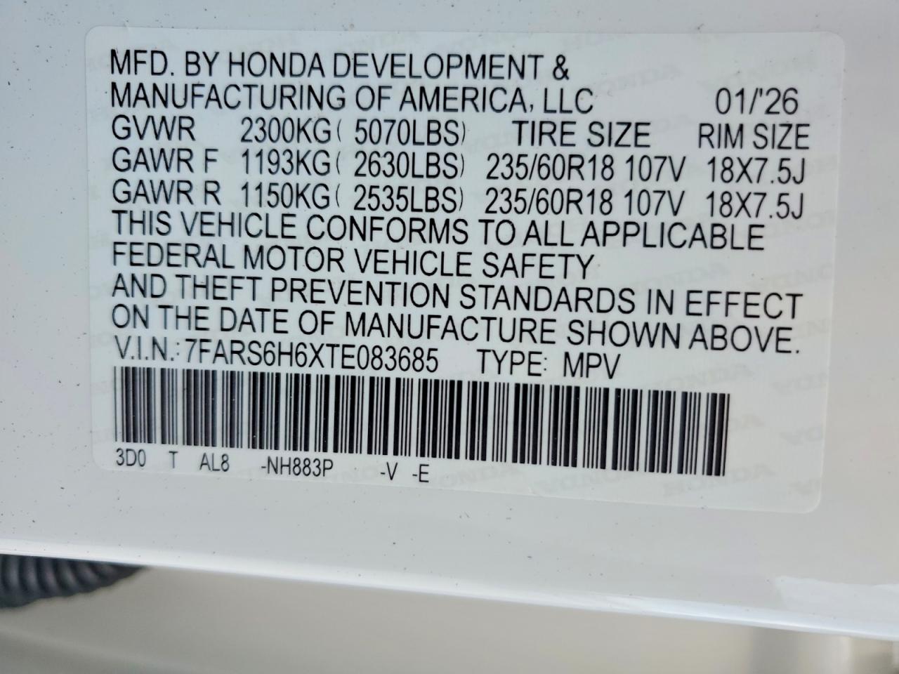 2026 HONDA CRV