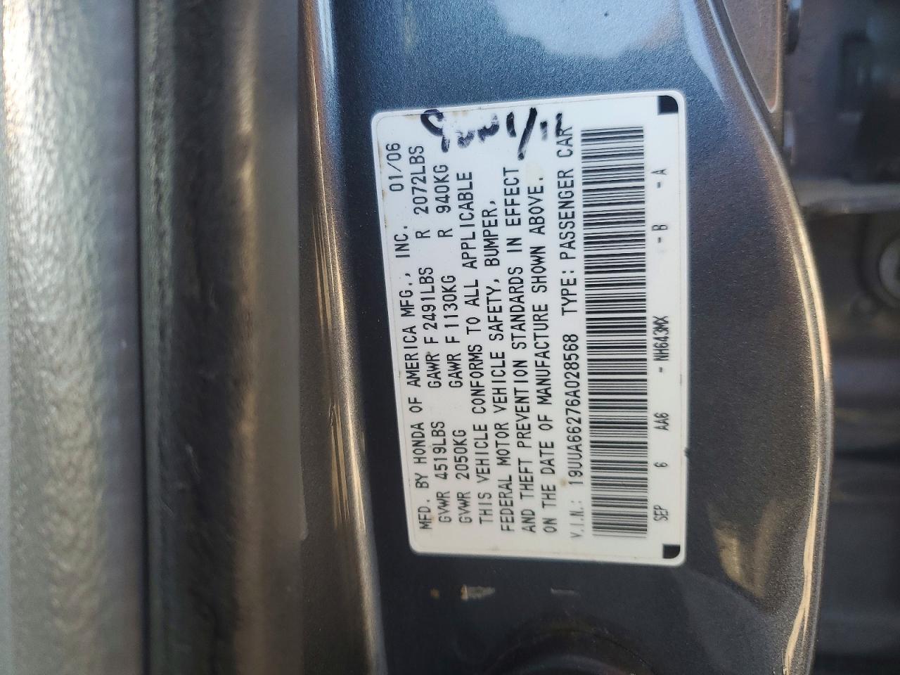 2006 ACURA TL