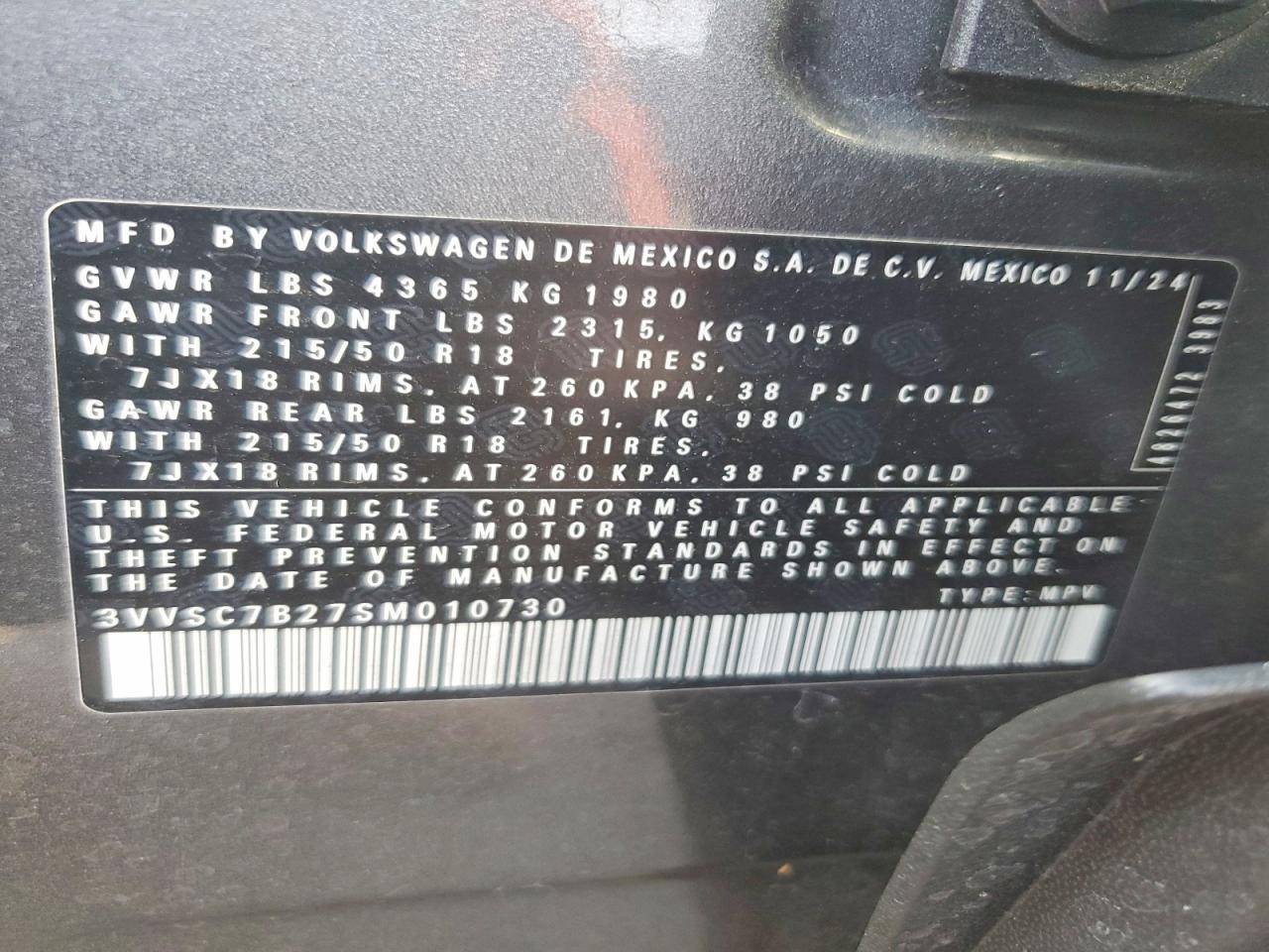 2025 VOLKSWAGEN TAOS