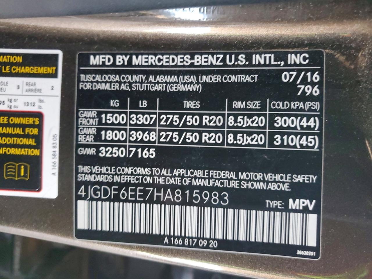 2017 MERCEDES-BENZ GLS-CLASS
