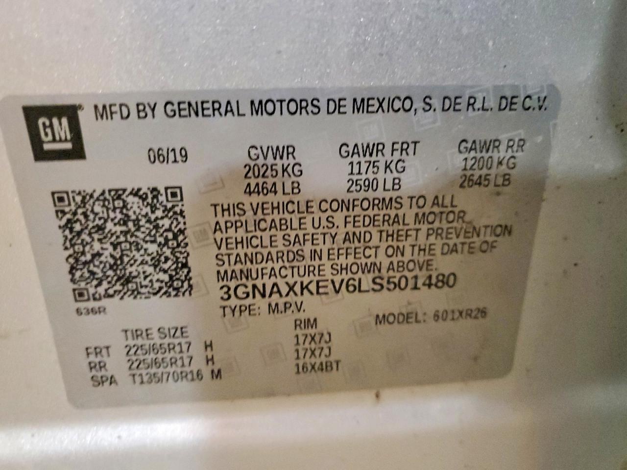 2020 CHEVROLET EQUINOX