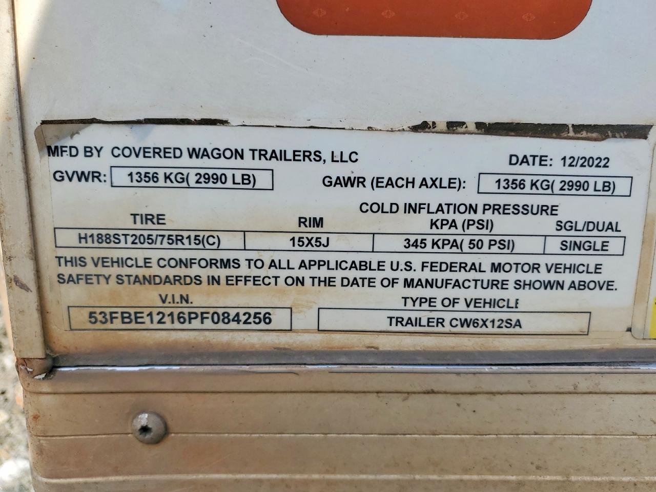 2023 COVERED WAGON UNKNOWN