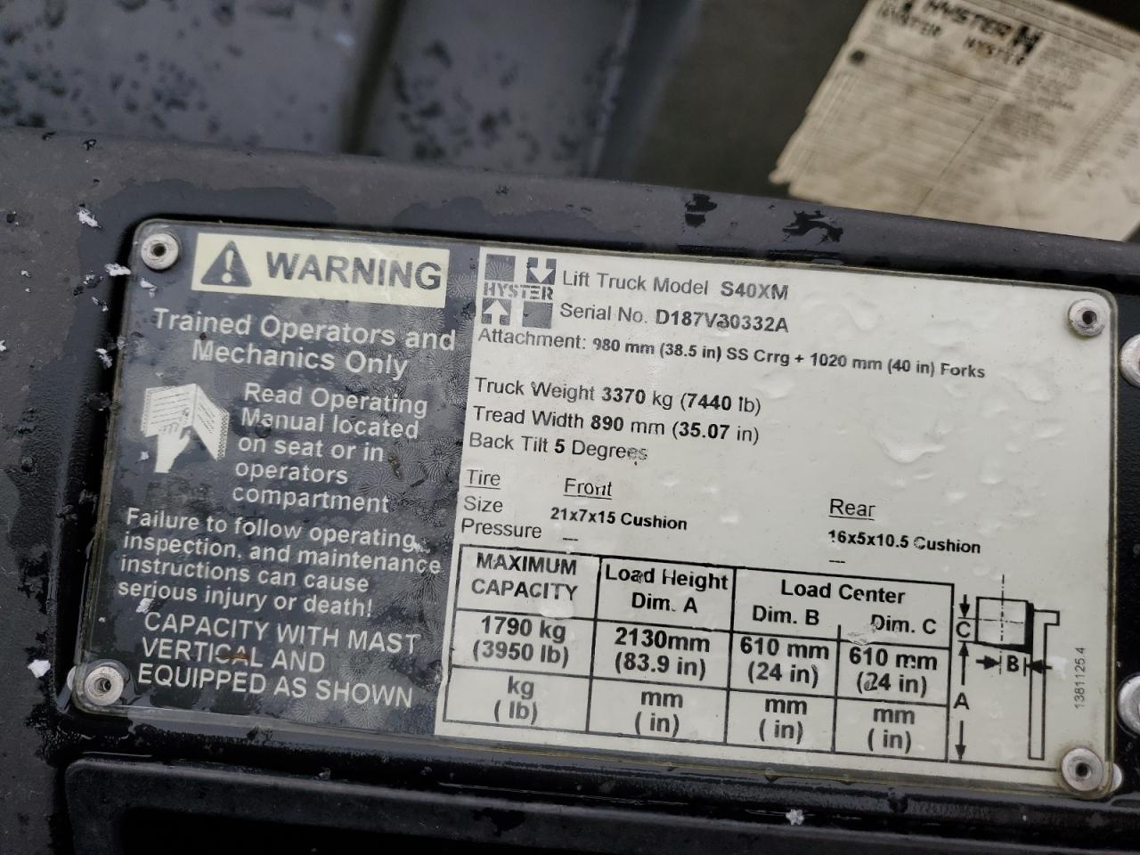 2003 HYST FORKLIFT