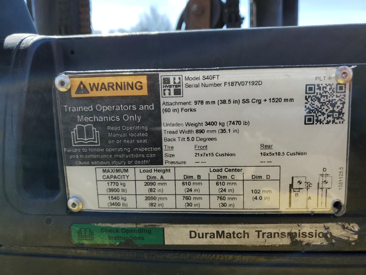 2006 HYST FORKLIFT