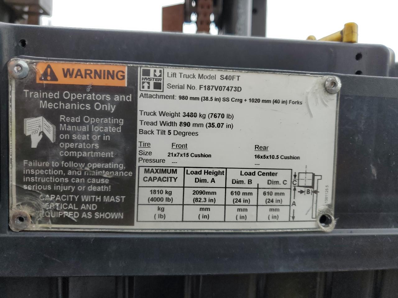 2006 HYST FORKLIFT