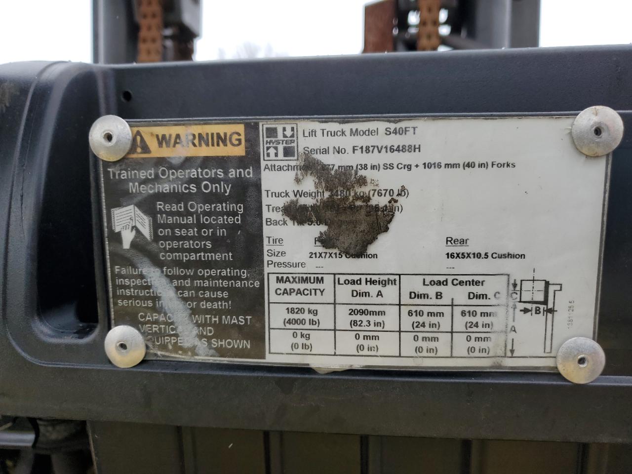 2010 HYST FORKLIFT