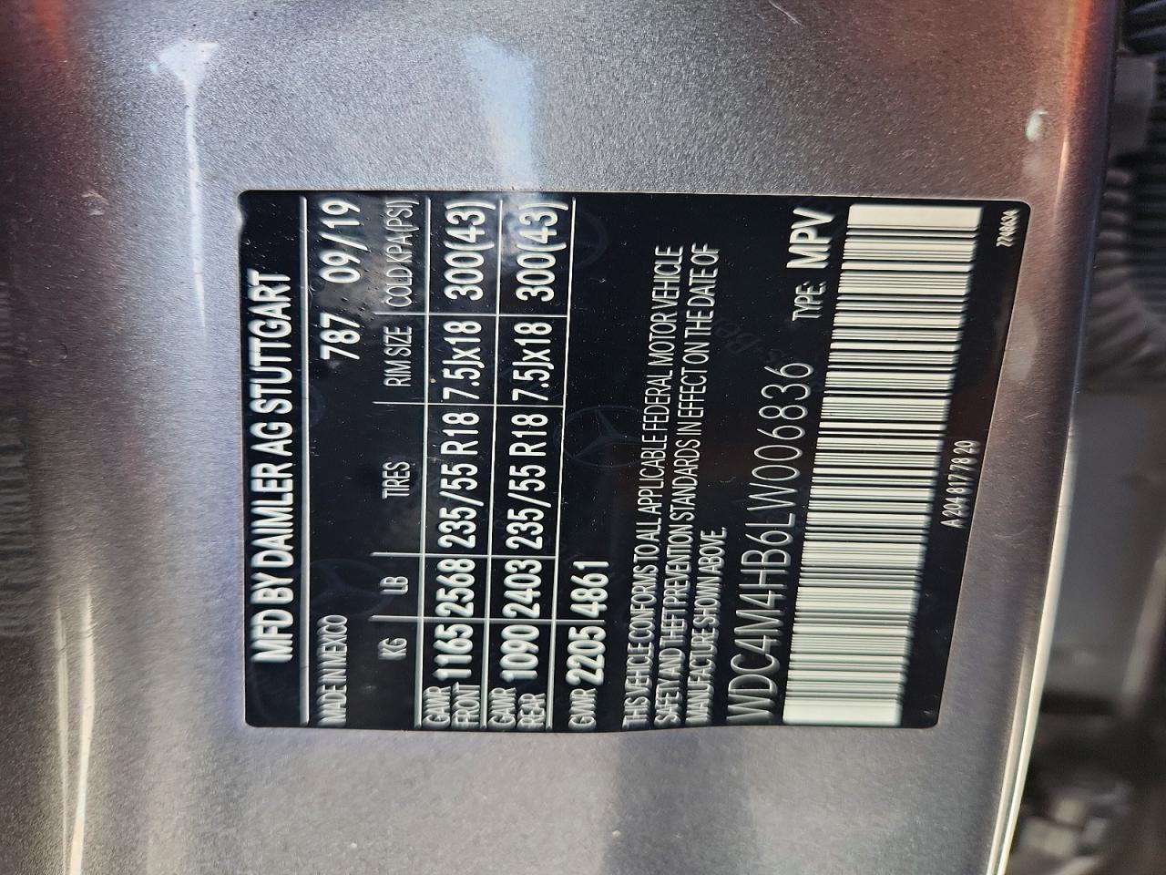 2020 MERCEDES-BENZ GLB-CLASS