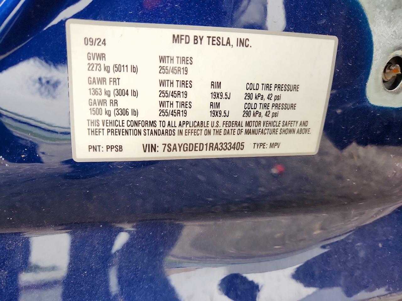 2024 TESLA MODEL Y