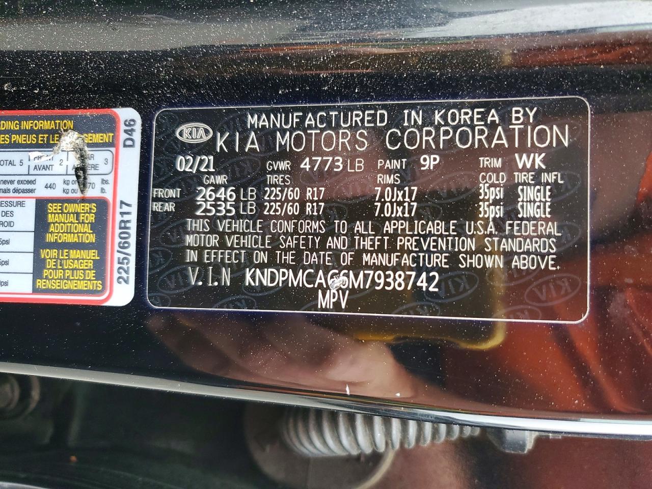 2021 KIA SPORTAGE