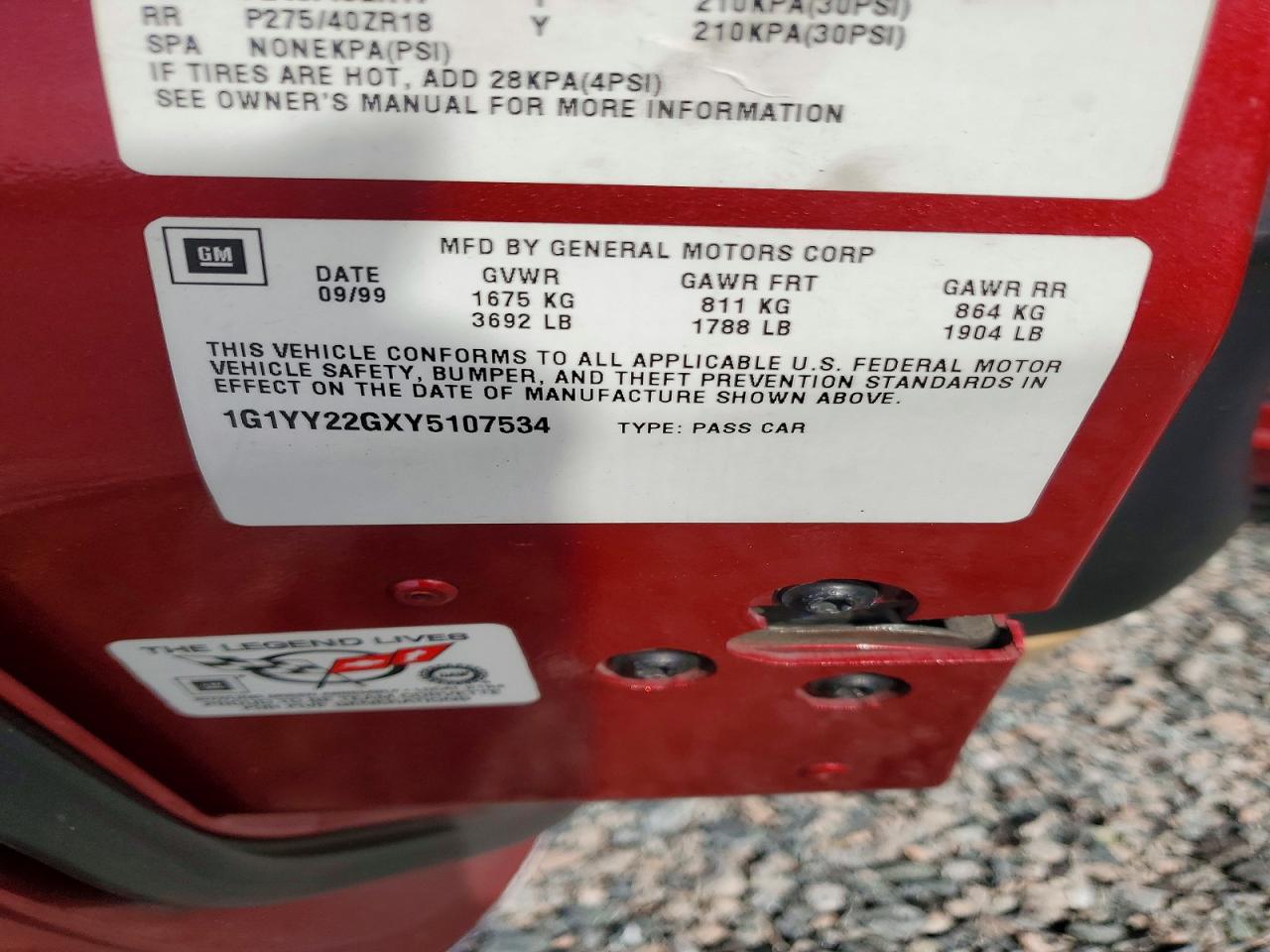 2000 CHEVROLET CORVETTE