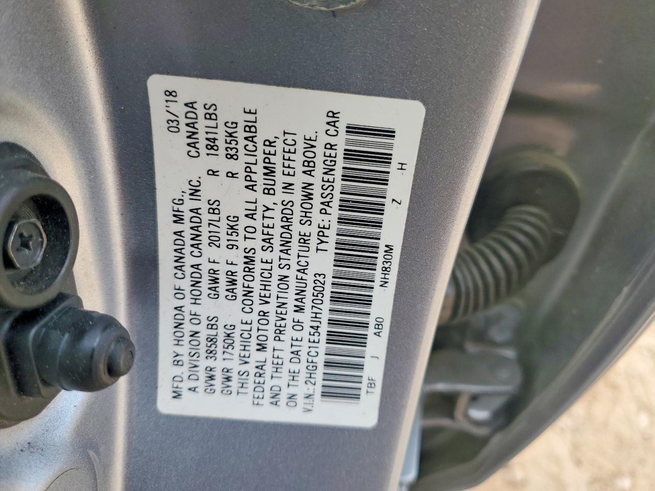 2018 HONDA CIVIC