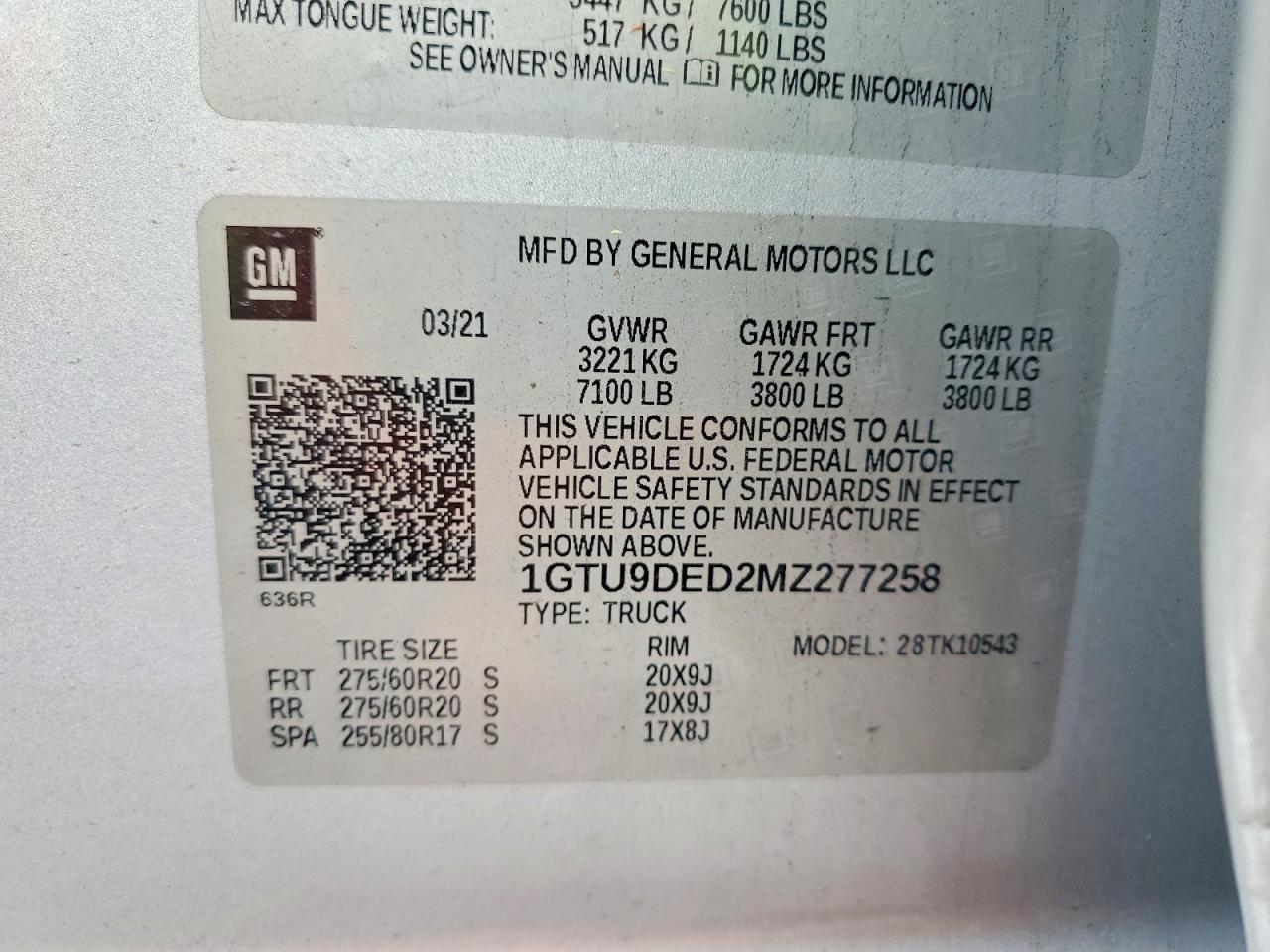 2021 GMC SIERRA