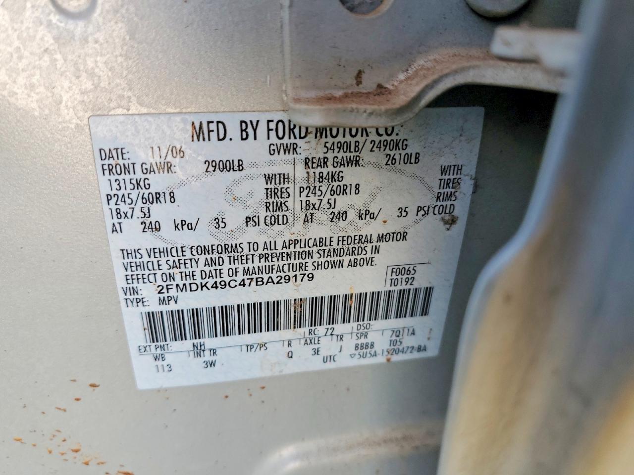 2007 FORD EDGE