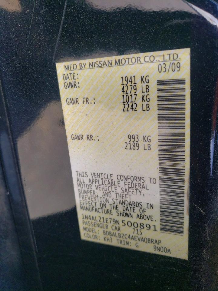 2009 NISSAN ALTIMA