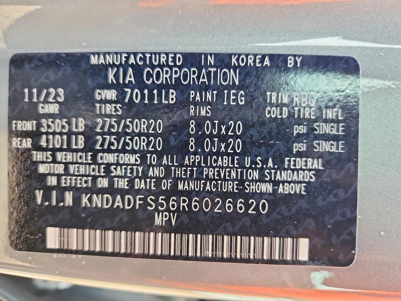 2024 KIA ALL OTHER
