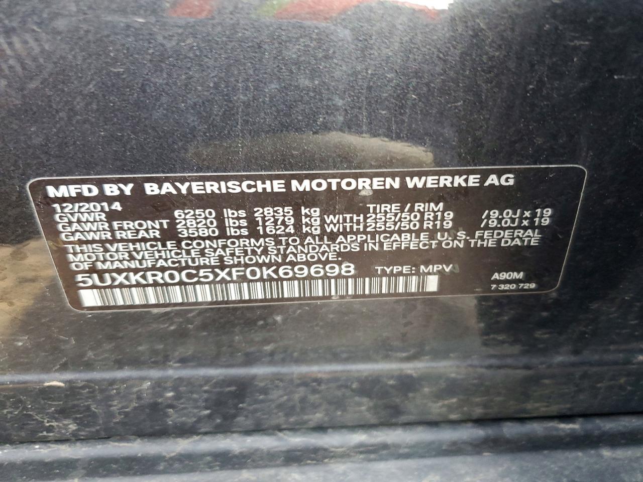 2015 BMW X5