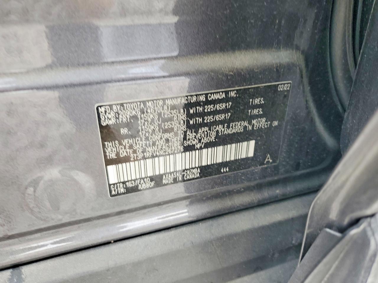 2022 TOYOTA RAV4