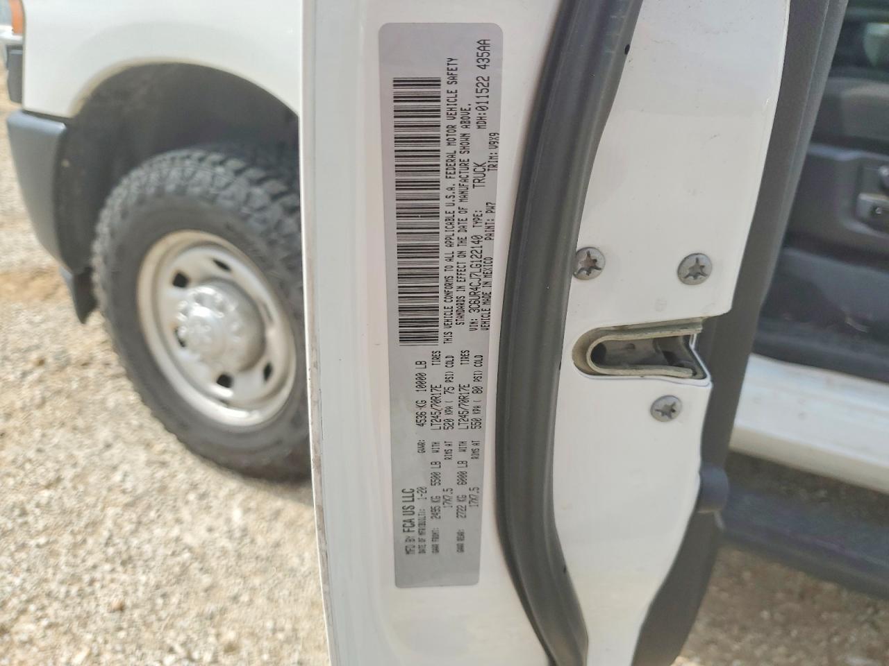 2020 RAM 2500