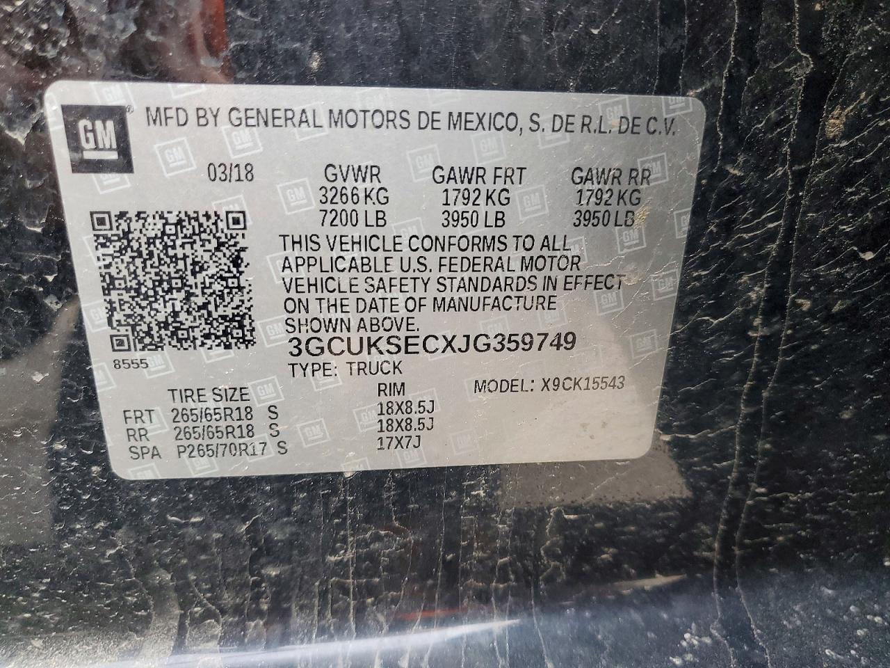 2018 CHEVROLET SILVERADO