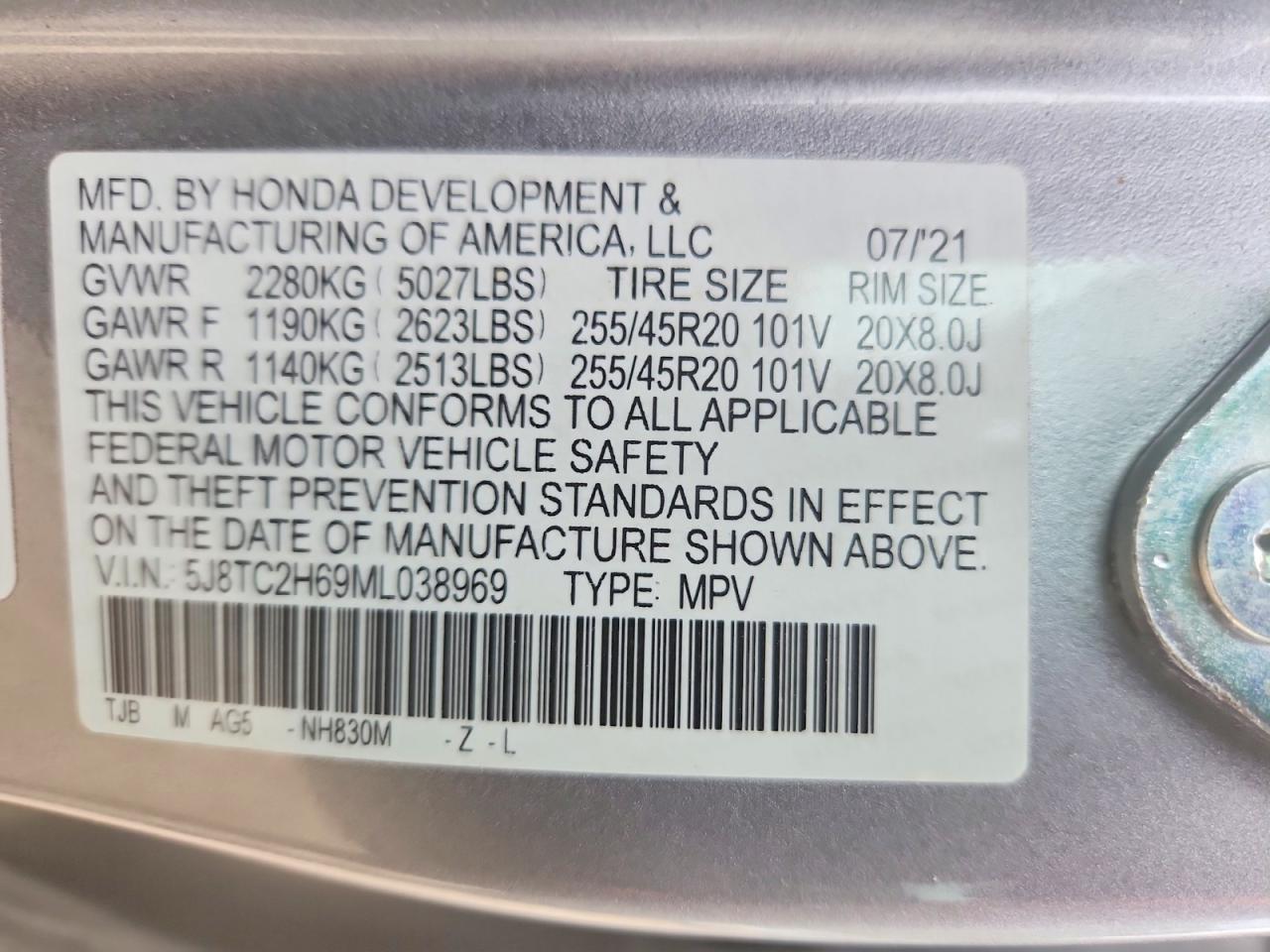 2021 ACURA RDX