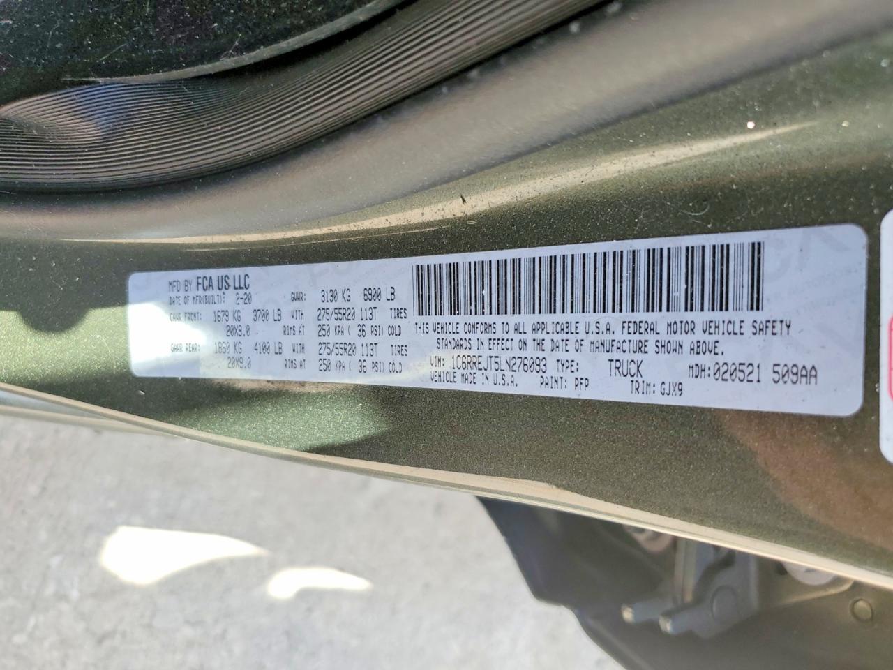 2020 RAM 1500