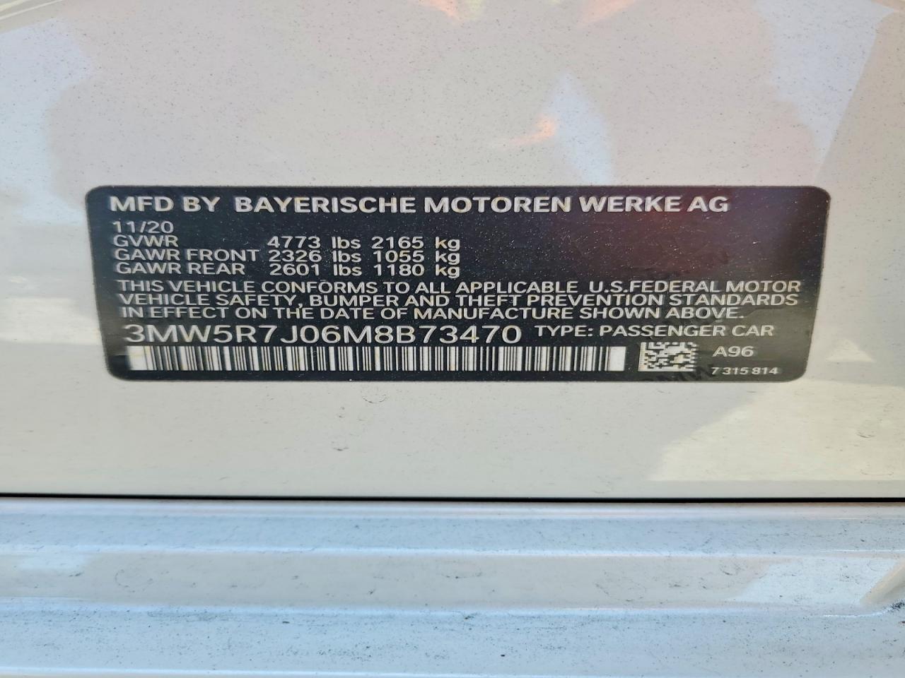 2021 BMW 3 SERIES