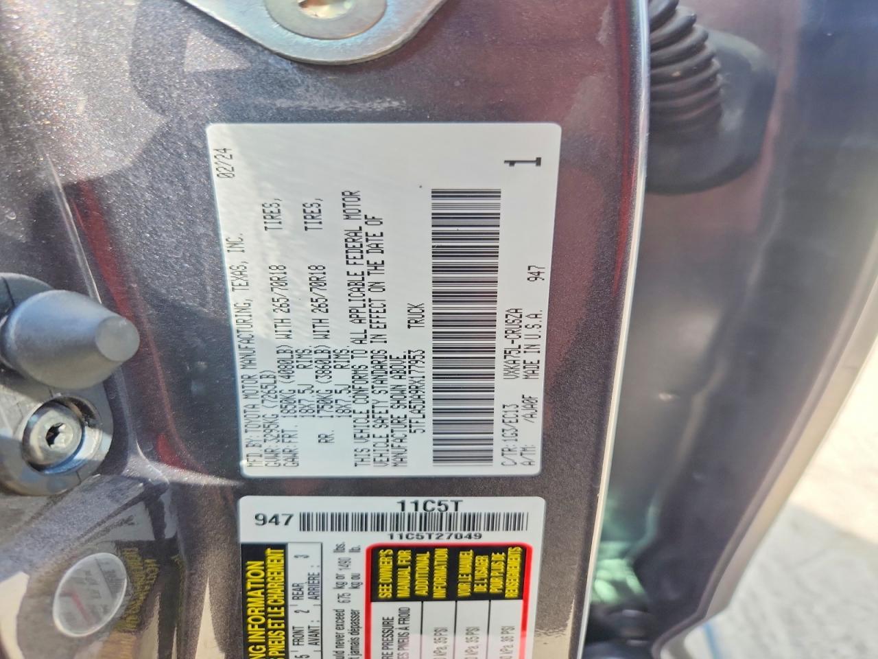 2024 TOYOTA TUNDRA