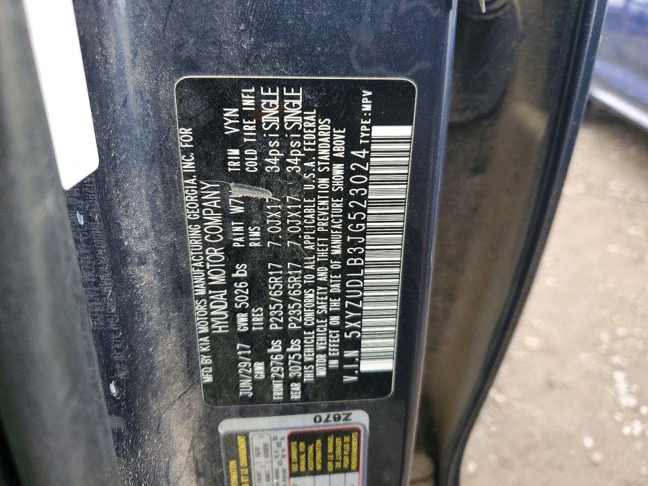 2018 HYUNDAI SANTA FE