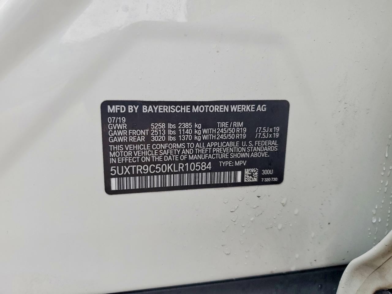 2019 BMW X3