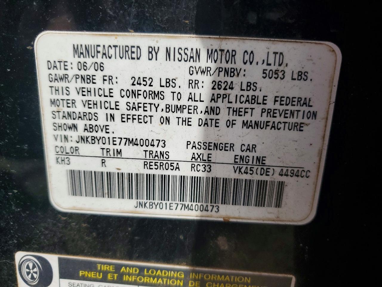 2007 INFINITI M45