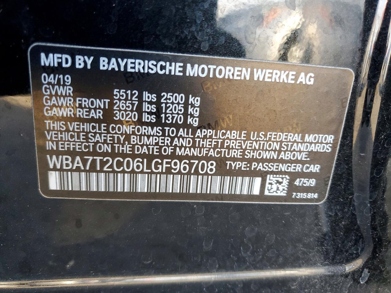 2020 BMW 7 SERIES