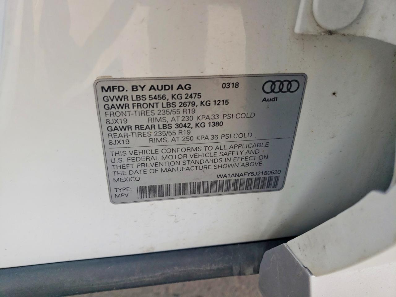 2018 AUDI Q5