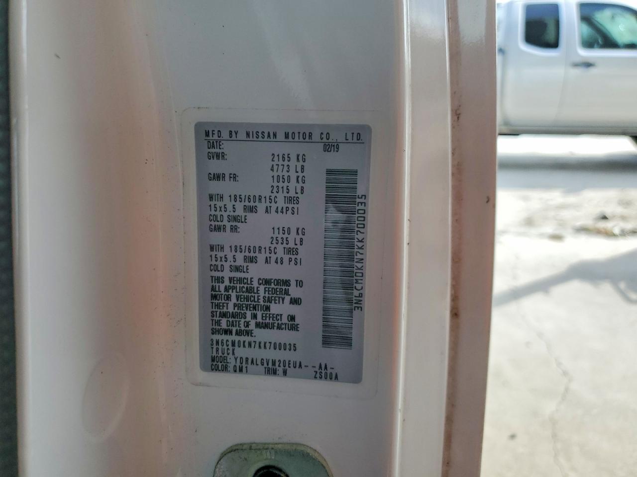 2019 NISSAN NV