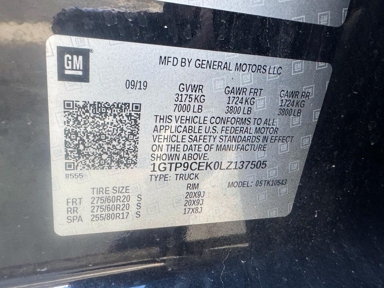 2020 GMC SIERRA