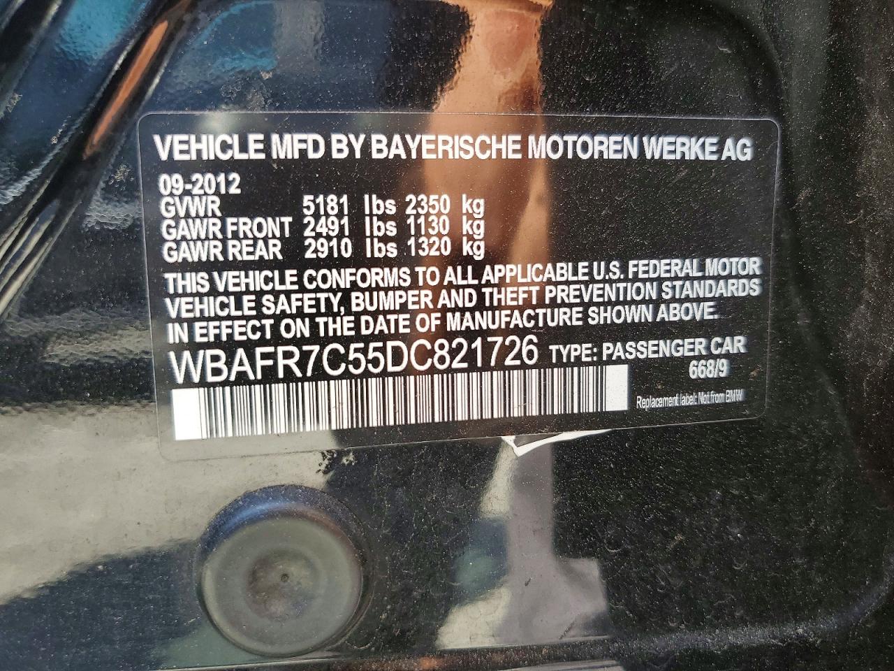 2013 BMW 5 SERIES