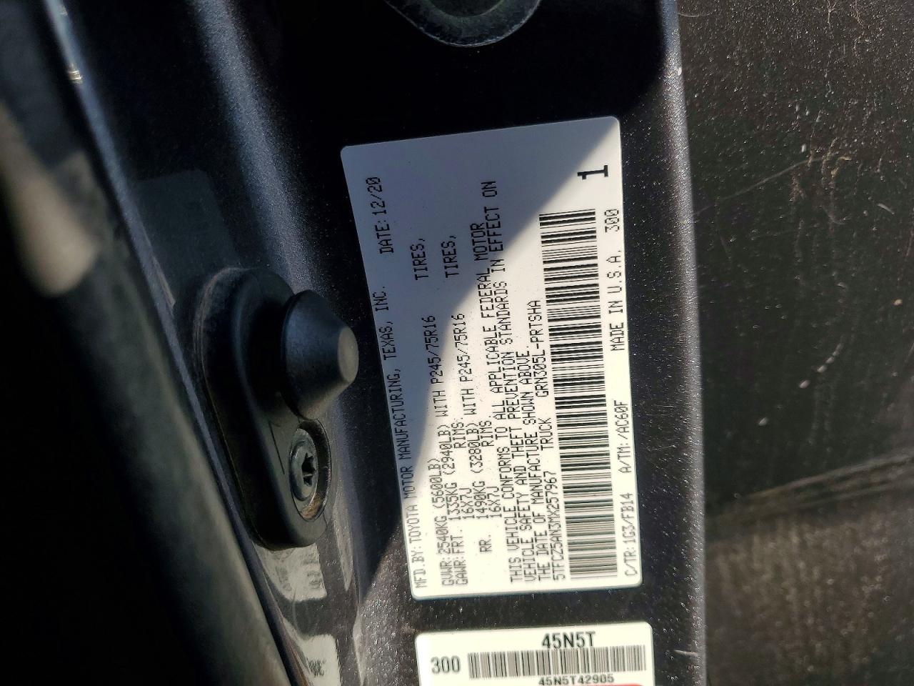 2021 TOYOTA TACOMA